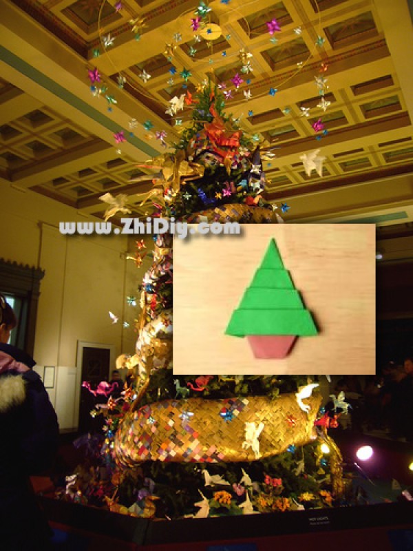 Easy Origami Tutorial Christmas Tree