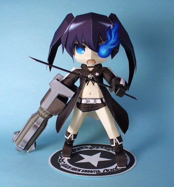 [Paper Model] Black Rock Shooter paper model free download