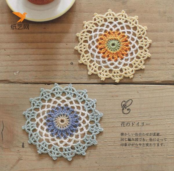 How to crochet a beautiful coaster? Crochet Coaster Pattern Tutorial Illustration