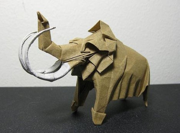 Tetsu Kamiya’s Prehistoric Animal Origami Origami Mammoth Illustrated Tutorial