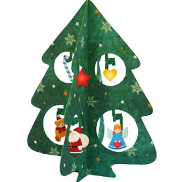 [Paper Model] Christmas tree decoration handmade DIY paper model handmade tutorials and drawings