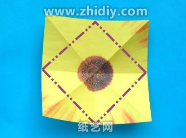 Handmade Origami Sunflower Illustrated Paper Origami Tutorial