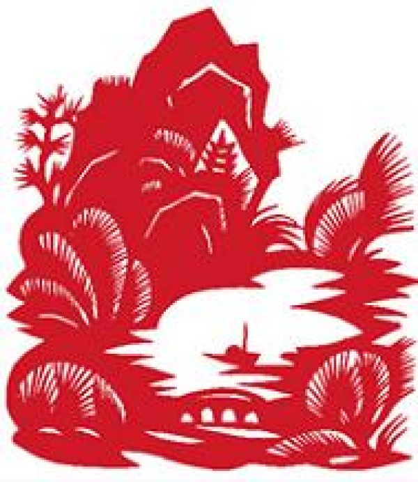 Mountain paper cutting tutorials and paper cutting patterns