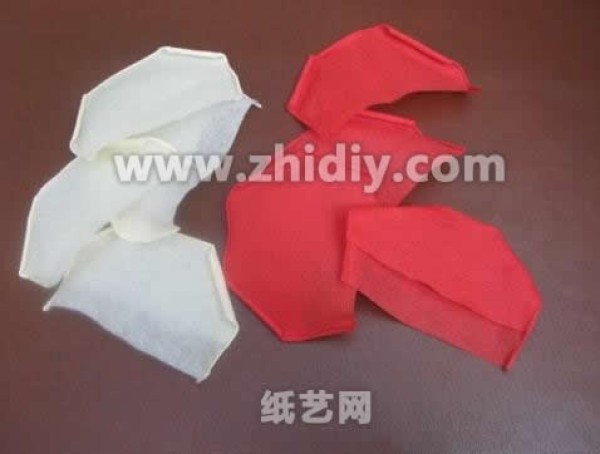 Napkin Paper Rose Handmade Tutorial