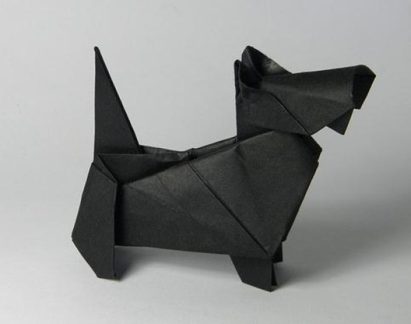 Scottish Terrier handmade origami tutorial—Peterpaul Forcher