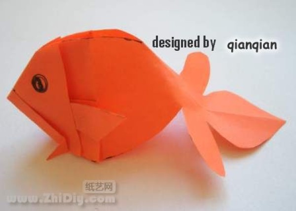 qianqian origami goldfish tutorial [actual picture]