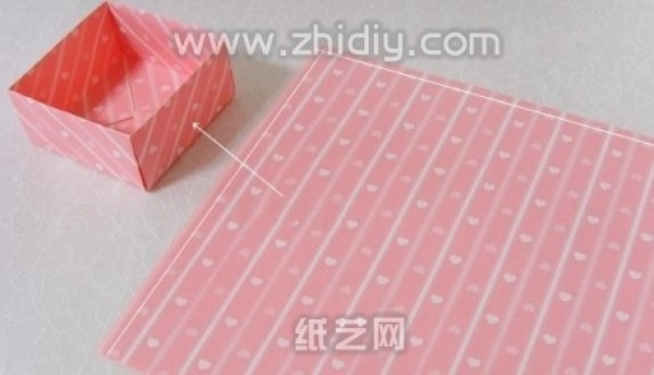 Handmade origami candy box diy illustrated tutorial