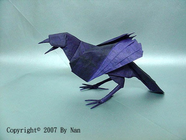 Crow origami tutorial—Nan