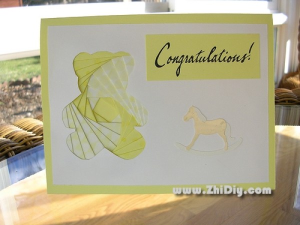 Origami can also be used to make beautiful cards