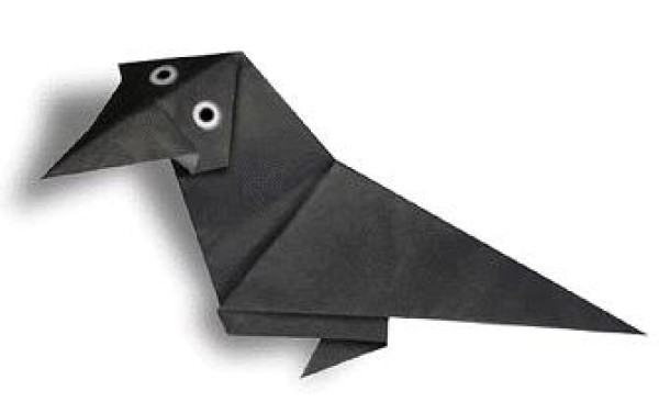 Simple and easy handmade crow origami tutorial