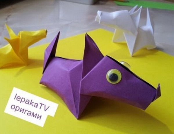 Origami dog tutorial teaches you how to make a cute handmade origami dog