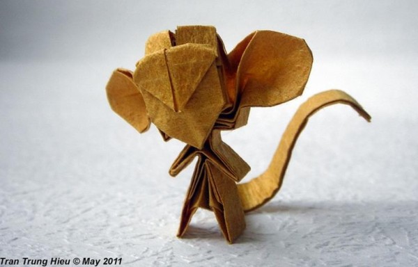 Origami Encyclopedia: Cool Handmade Origami Little Wukong Origami Little Monkey Making Tutorial