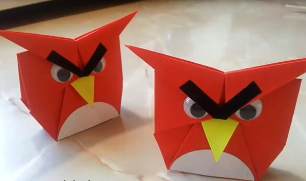 Origami Encyclopedia: Simple Red Angry Birds Handmade Tutorial