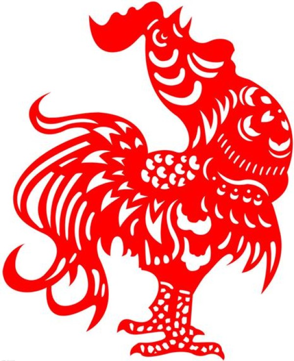 Rooster paper-cut pattern meaning and paper-cut tutorial