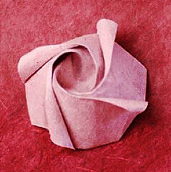 How to fold a simple origami rose - Robin origami rose video tutorial