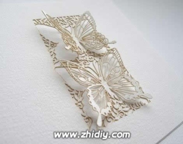 Intricate paper cutting art