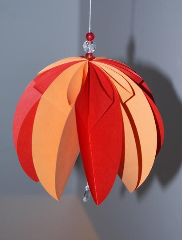 Origami Encyclopedia How to make pendant lanterns teaches you how to make paper ball lanterns with DIY illustrations