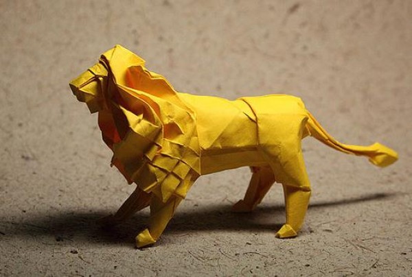 Tetsu Kamiya Origami Lion Origami Drawing Tutorial [Origami Atlas]