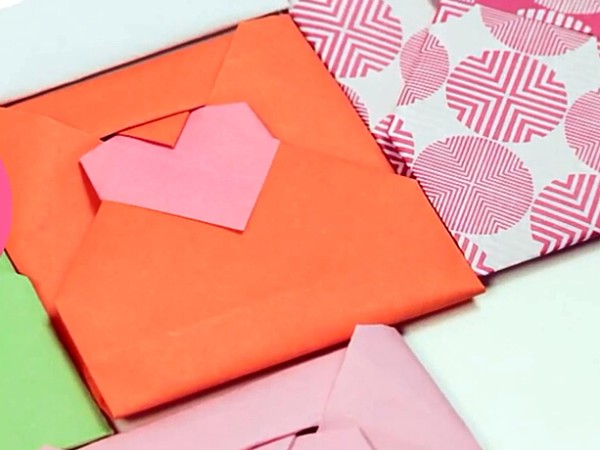 Origami Gift Origami Tutorial for Valentines Day Origami Heart Envelope