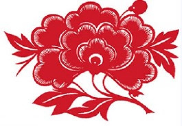 Peony paper-cut pattern and production tutorial