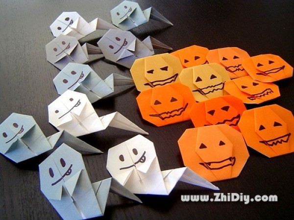 Halloween paper crafts, Halloween pumpkin lanterns