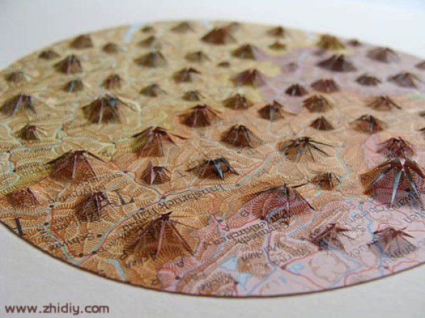 Papercraft found in maps by Shannon Rankin