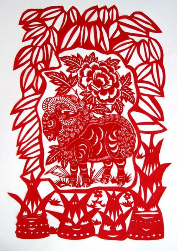 Exquisite Year of the Sheep Paper-cut Sheep Latest Paper-cut Sheep Paper-cut Patterns and Paper-cut Tutorials