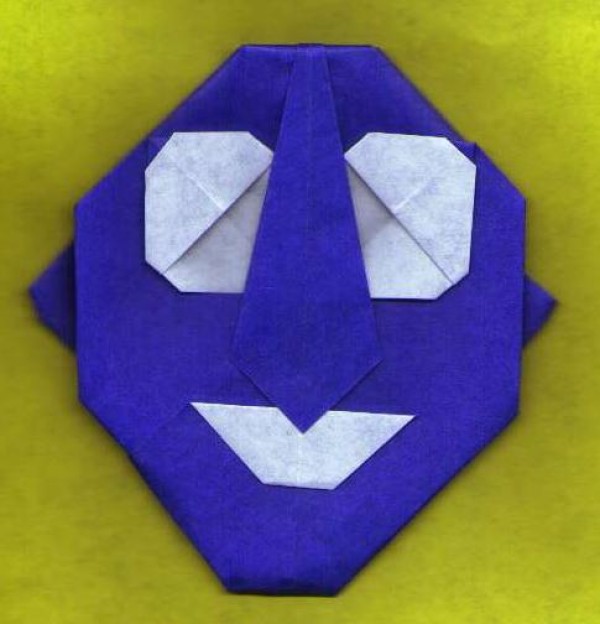 Tutorial on origami puppet face - Gilad Aharoni