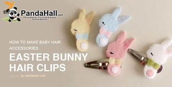 How to issue cards by yourself? Illustrated tutorial on making handmade cute bunny hairpins