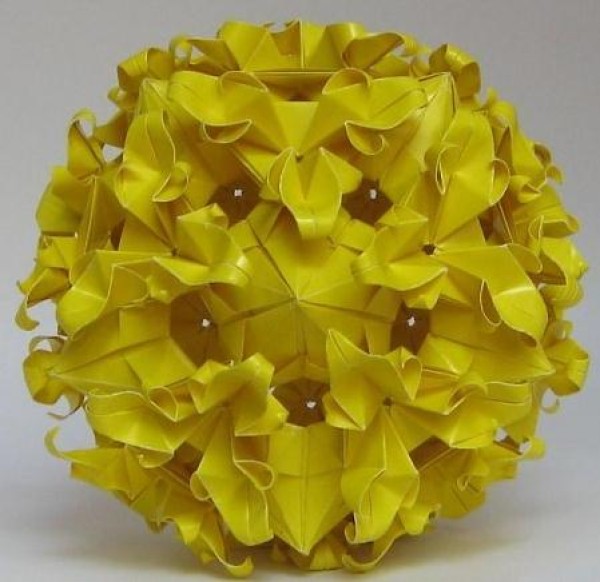 Paper Ball Flower Oasis Handmade Real Shot Tutorial