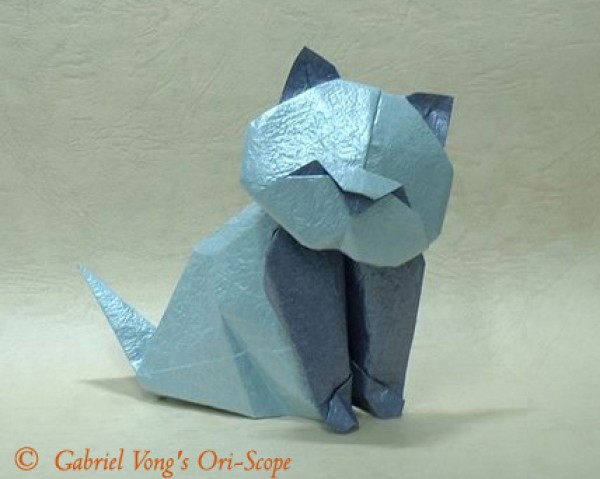 Cute origami cat origami tutorial—Alfredo Giunta