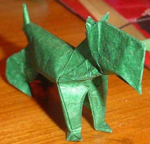 Origami Dollar Origami Scottish Terrier Origami Tutorial - Matthew Dunstan