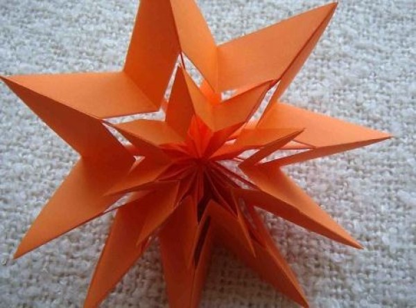 Origami star hanging ornaments handmade tutorial