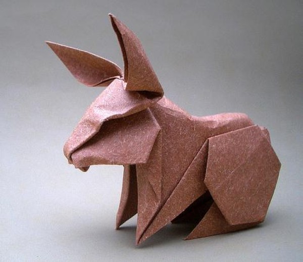 Simulated origami rabbit origami chart tutorial—Hoang Tien Quyet