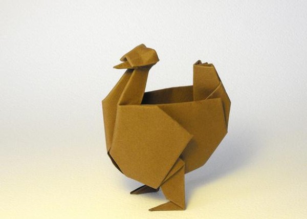 Hen origami tutorial - Jozsef Zsebe