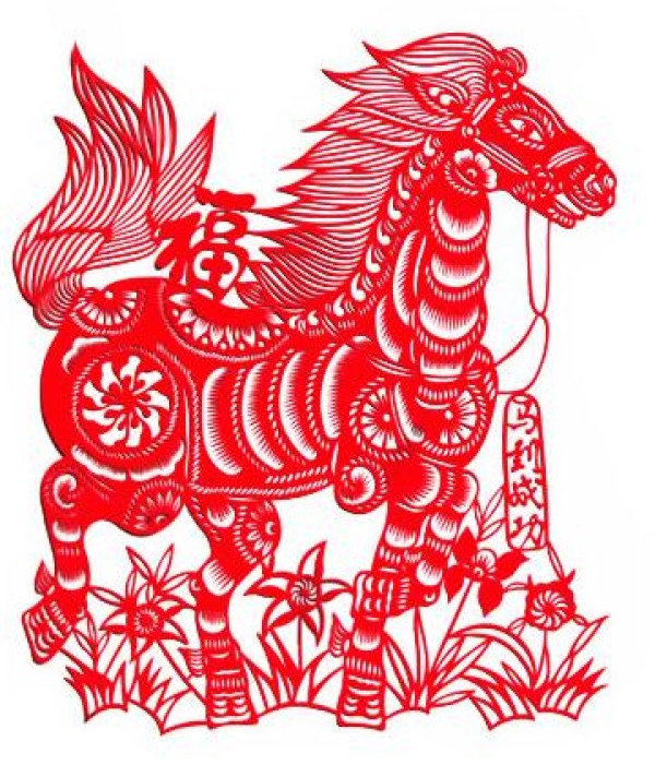 Complete Collection of Paper-cut Patterns for the Year of the Horse - Horse Blessing Paper-cut Horse Tutorial