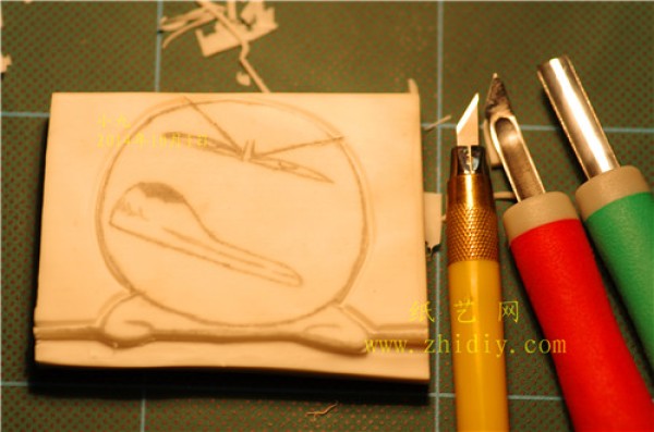 Rubber stamp emoticon stamp grinning