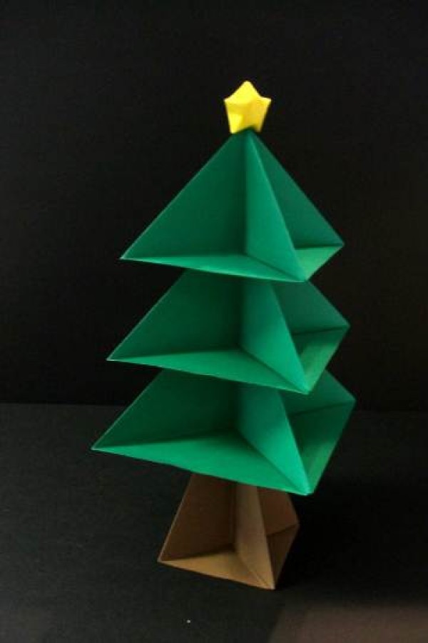 Simple Origami Christmas Tree DIY Tutorial