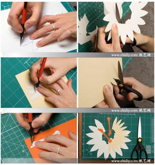 Lotus three-dimensional card making tutorial