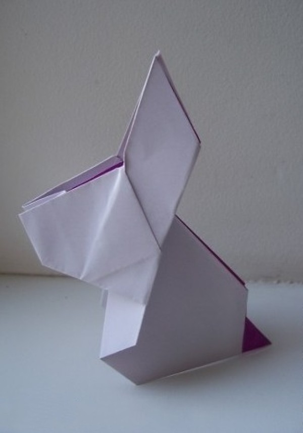 Origami bunny tutorial