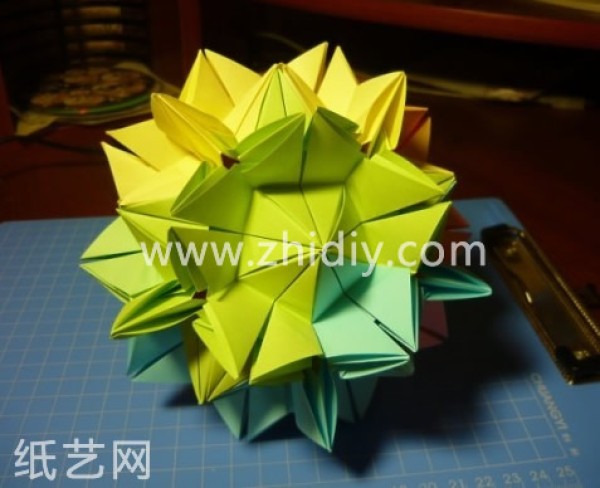 Paper ball flower making tutorial