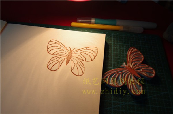 Rubber stamp tutorial for beginners--Butterfly