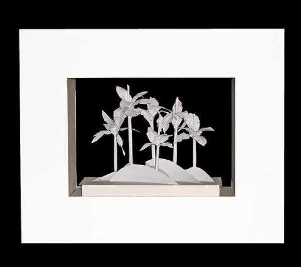 Appreciation of a set of black and white paper sculptures