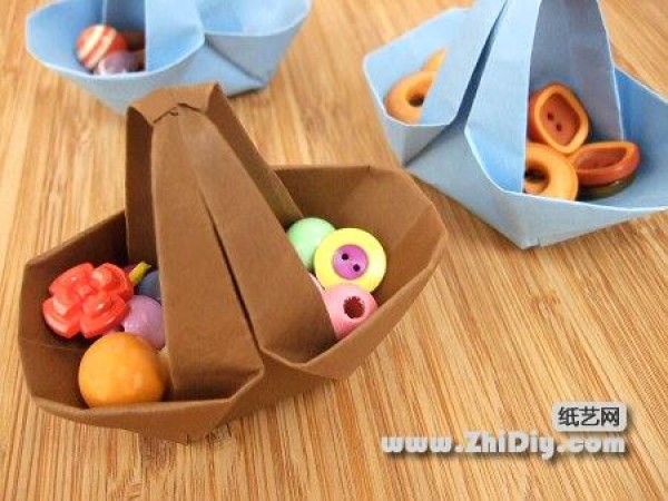 Cute origami basket making tutorial