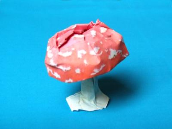 Origami Mushroom Illustrated Tutorial