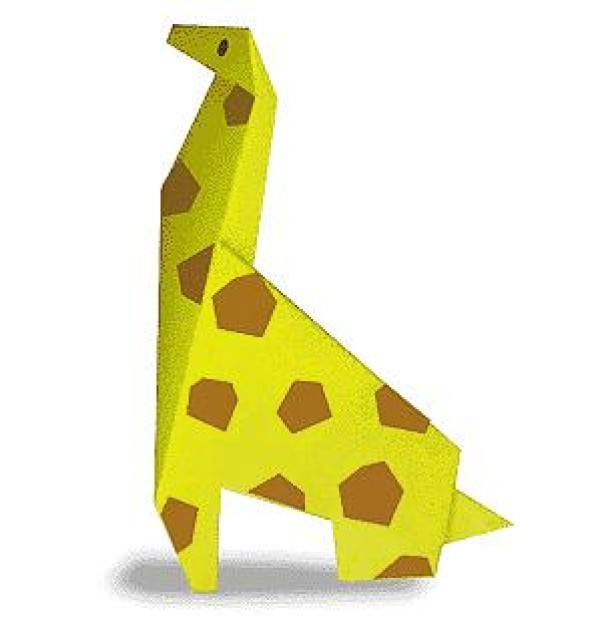 Simple Origami Giraffe Origami Tutorial for Children