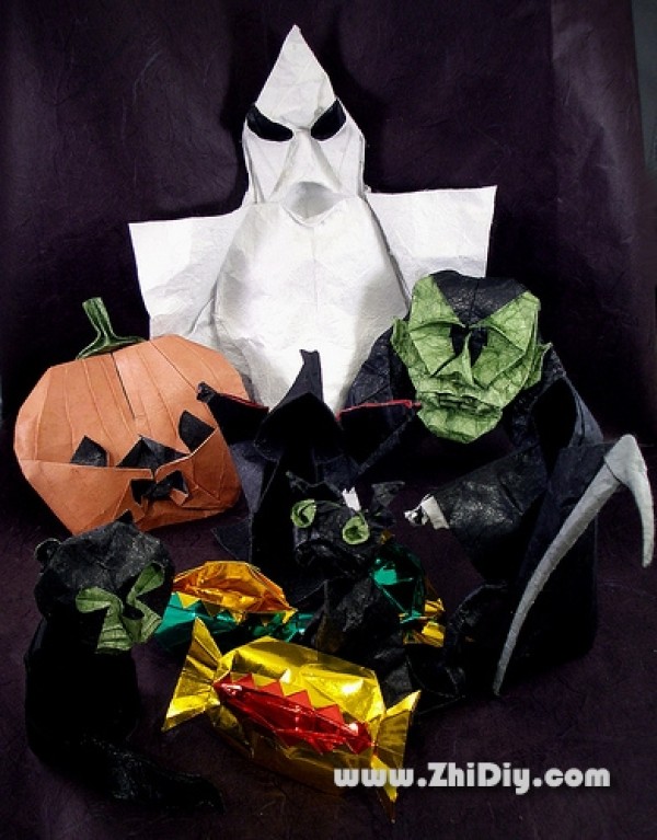 Halloween paper crafts, Halloween pumpkin lanterns