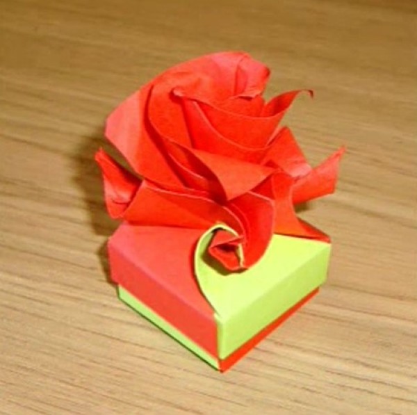 Origami Rose Box Detailed Video Tutorial