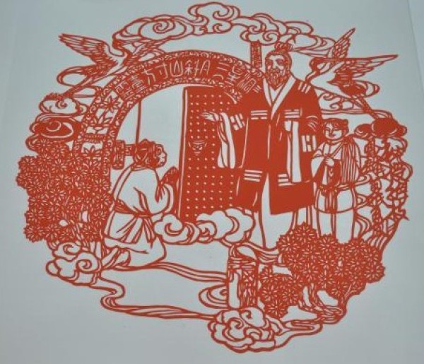 Chen Fenglin uses paper-cutting to retell the Four Great Classics