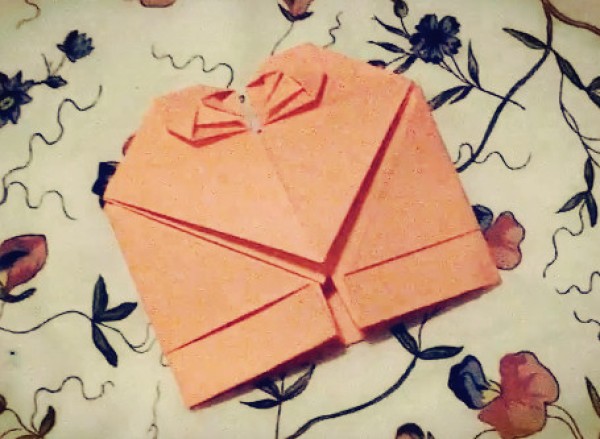 Valentines Day Gift—Origami Heart Envelope Video Origami Tutorial